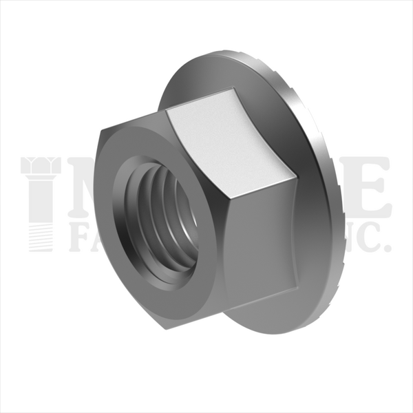 317025CZC 1/4-20 SERRATED FLANGE HEX NUT ZINC